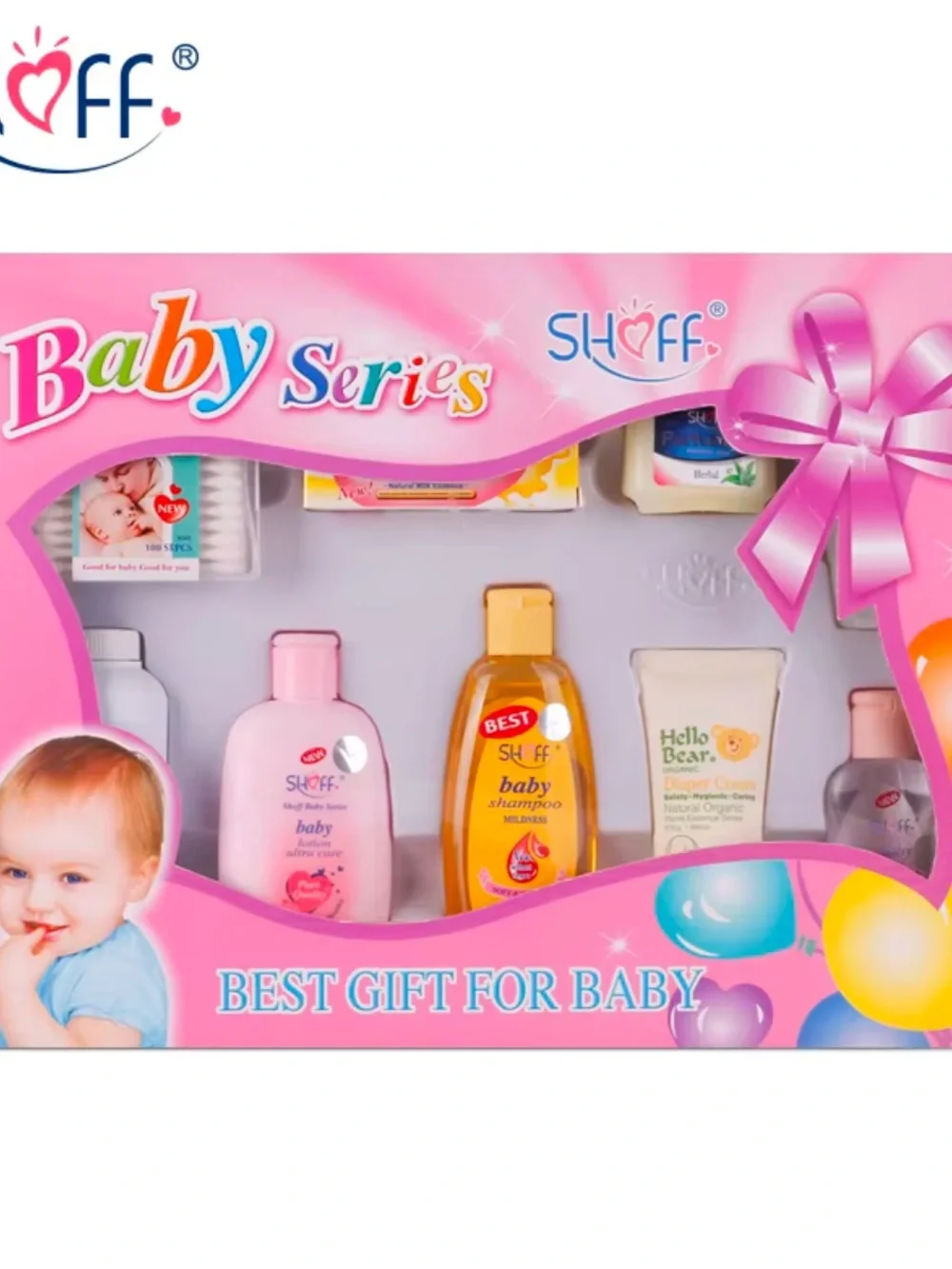 Baby Series Kids Bath Gift Set - Pink